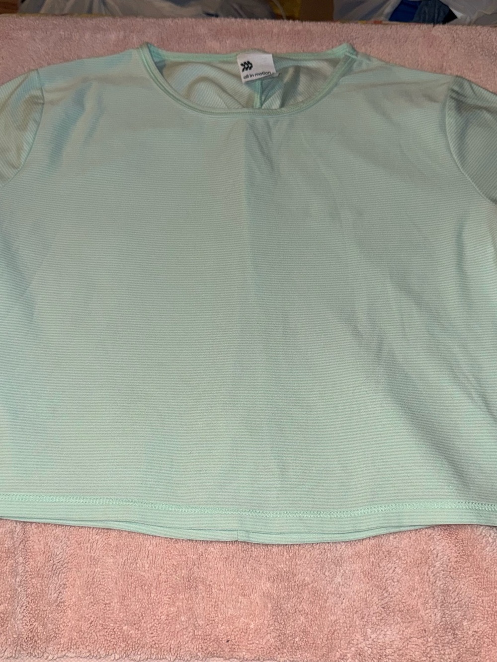 all in motion Mint Short Sleeve Crewneck Top